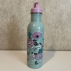 Vera Bradley Pastel Floral Water Bottle with Purple lid